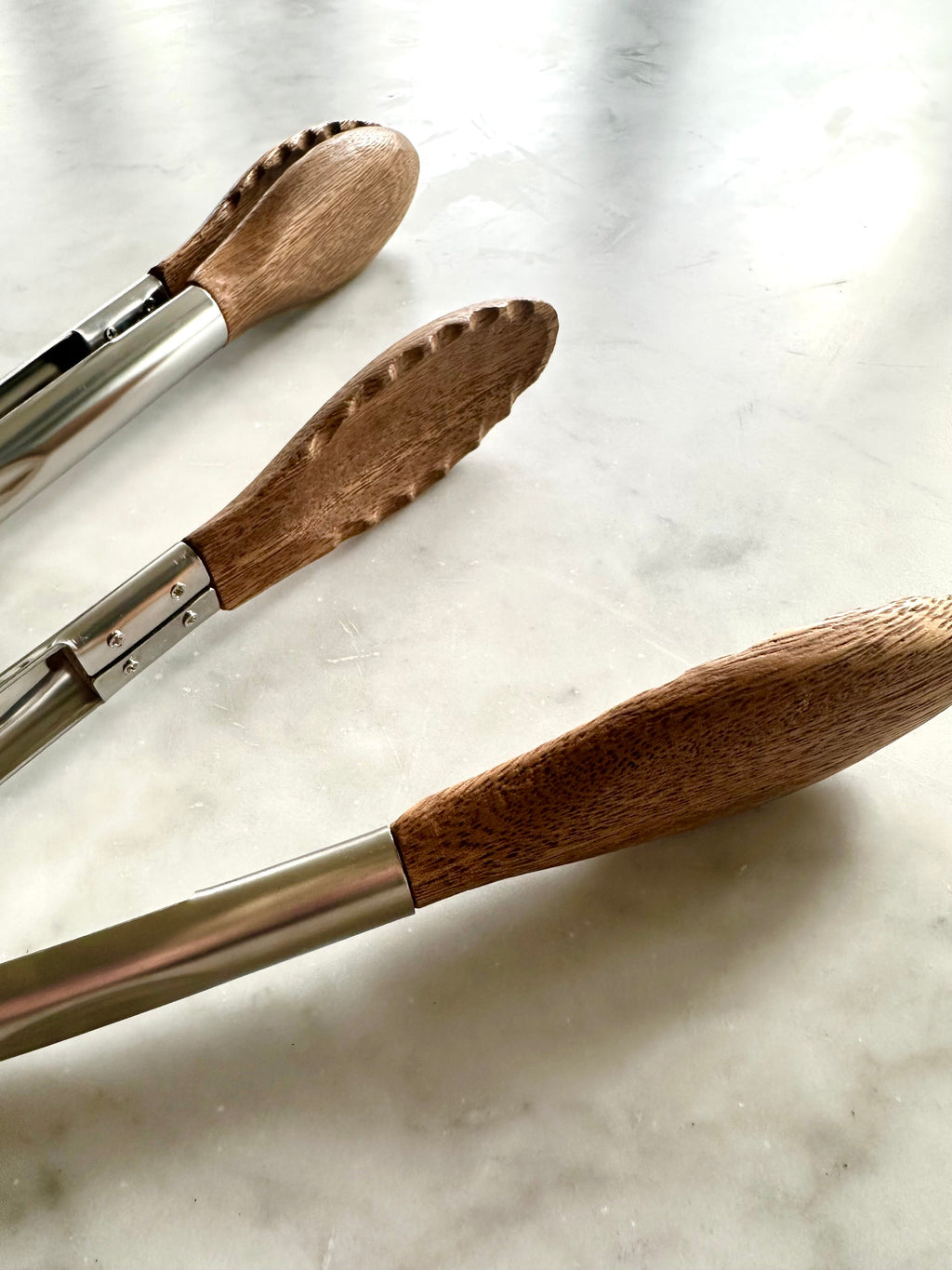 Carmel Acacia Wood Kitchen Tongs Set