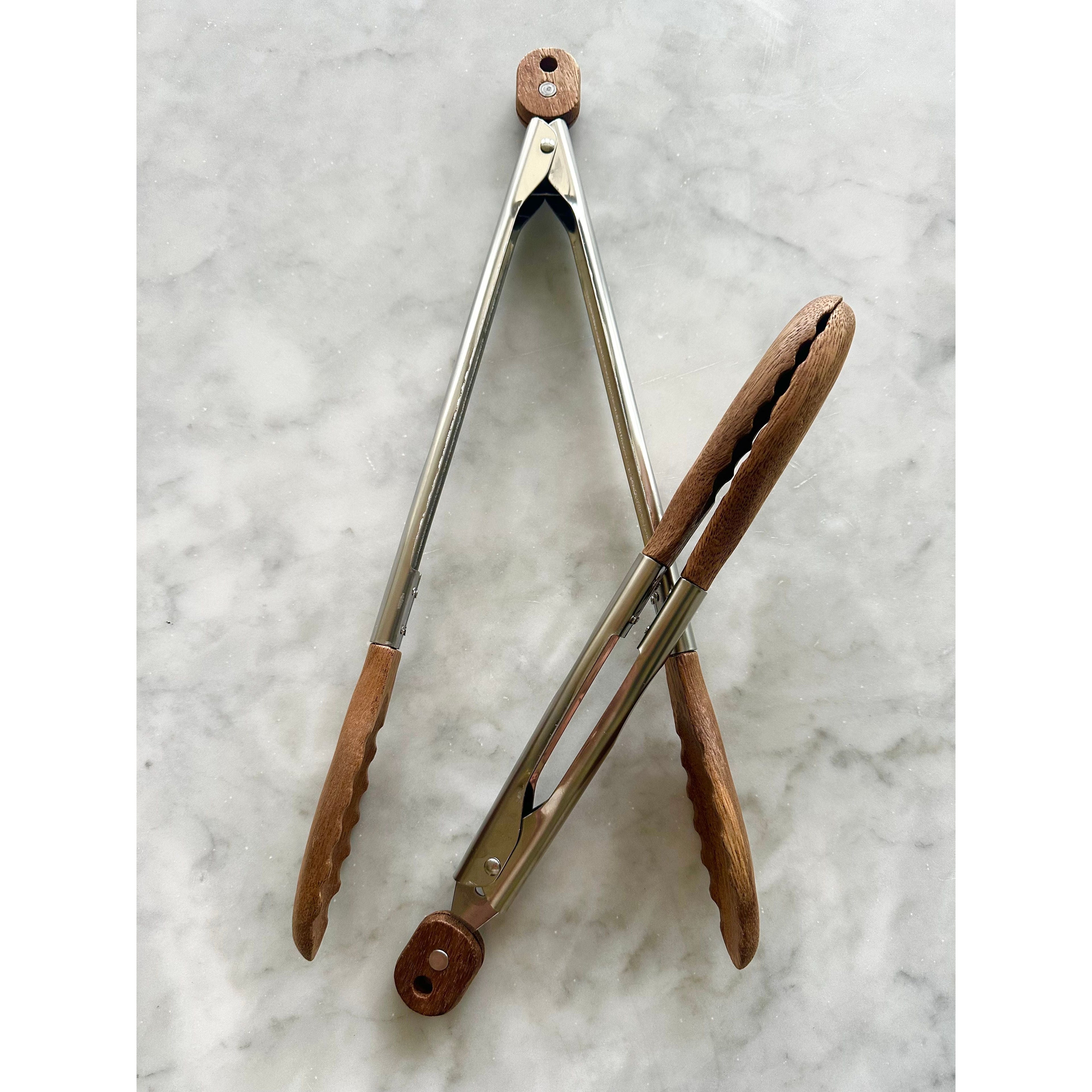 Carmel Acacia Wood Kitchen Tongs Set