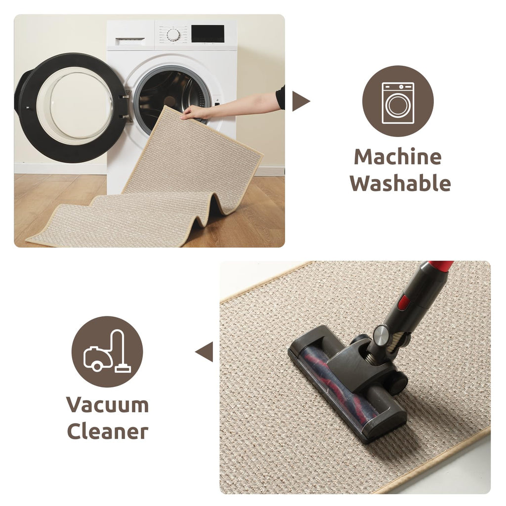 The Minimalist Kitchen Runner Rug - Light Tan