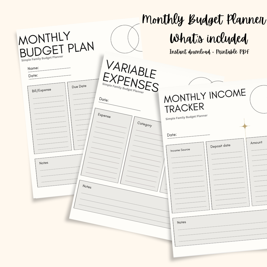 Monthly Budget Planner