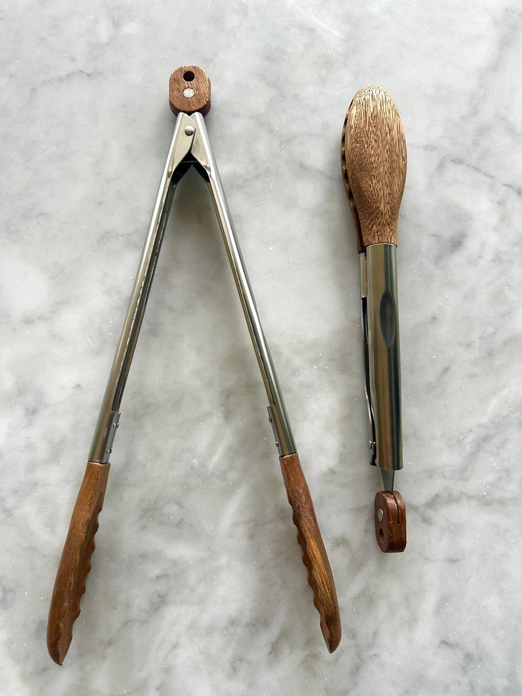 Carmel Acacia Wood Kitchen Tongs Set