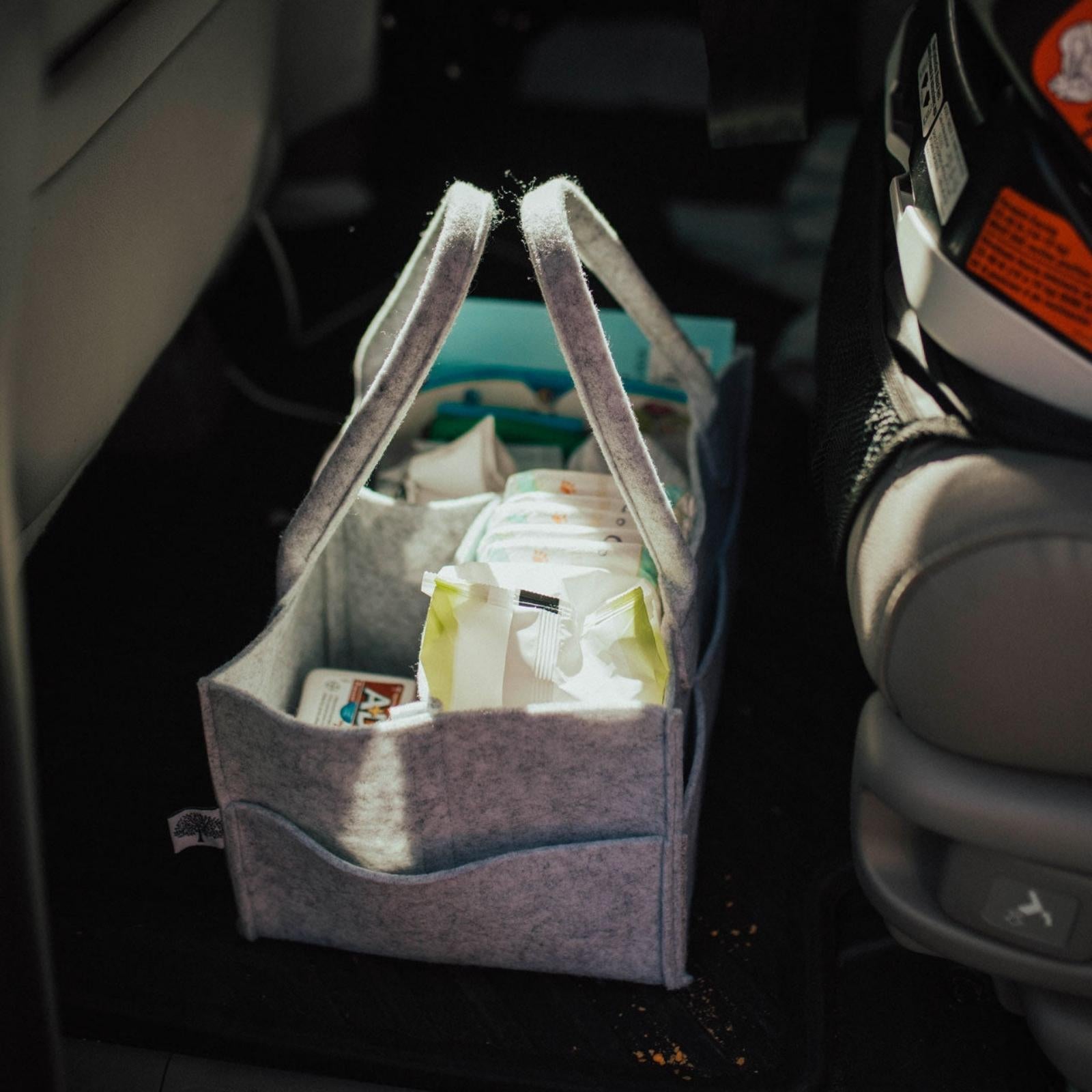 Ultimate Baby Organizer Caddy | Felt Diaper & Nursery Storage