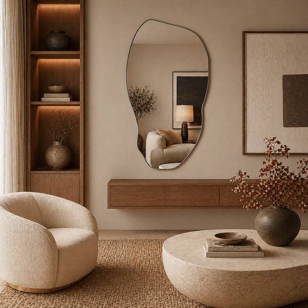 Elegant Flowing Wall Mirror