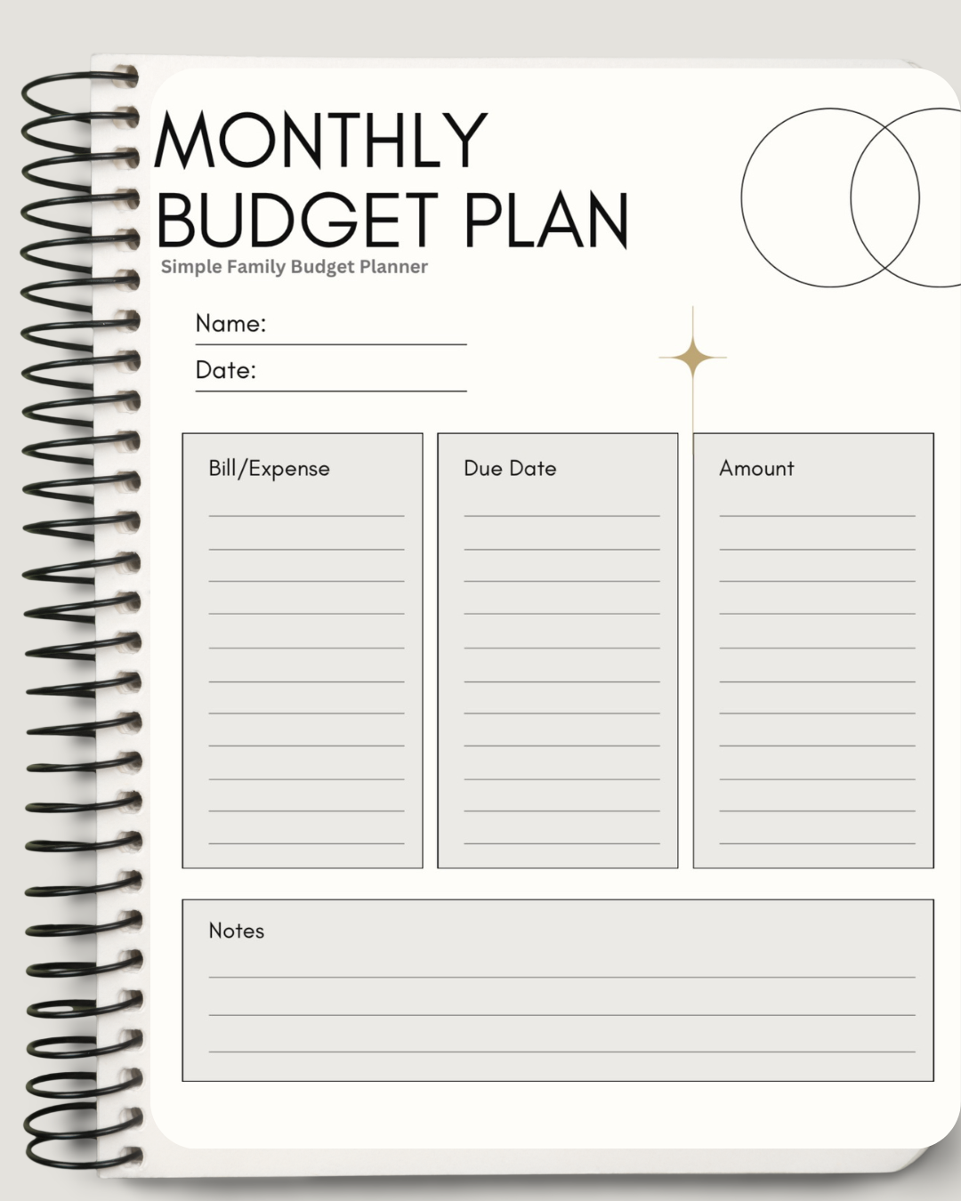 Monthly Budget Planner