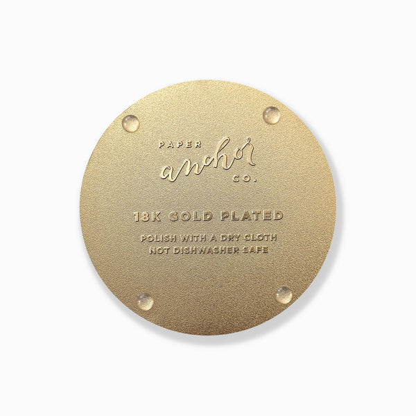 Luxurious Gold Drink Coasters