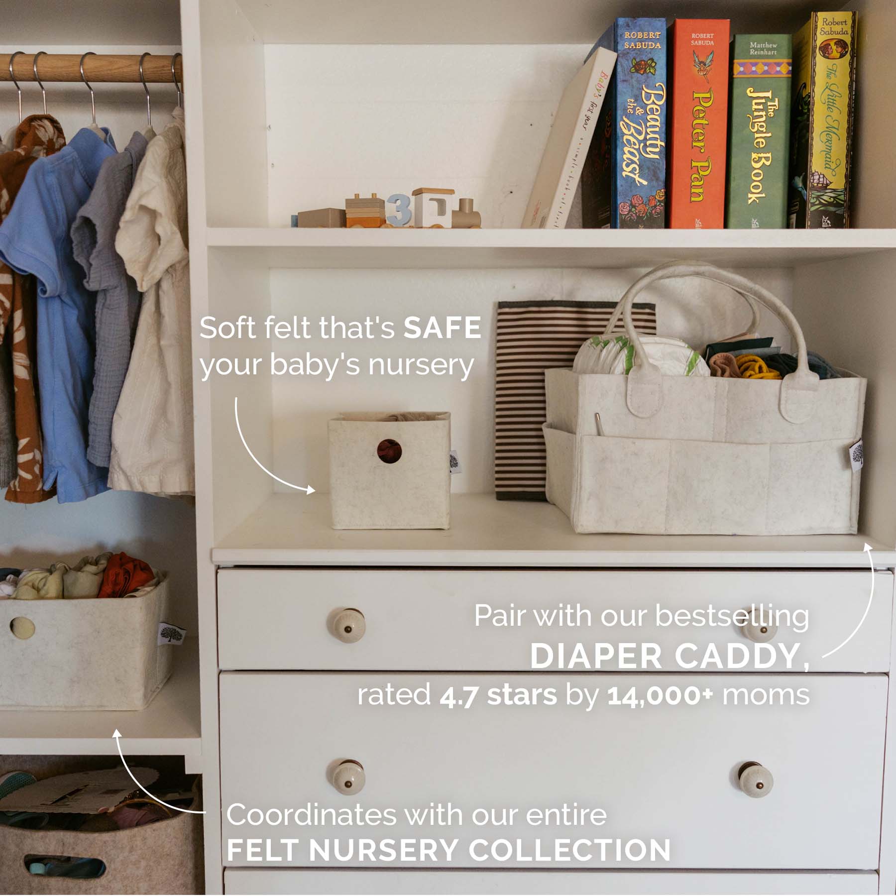 Soft Felt Drawer Organizers