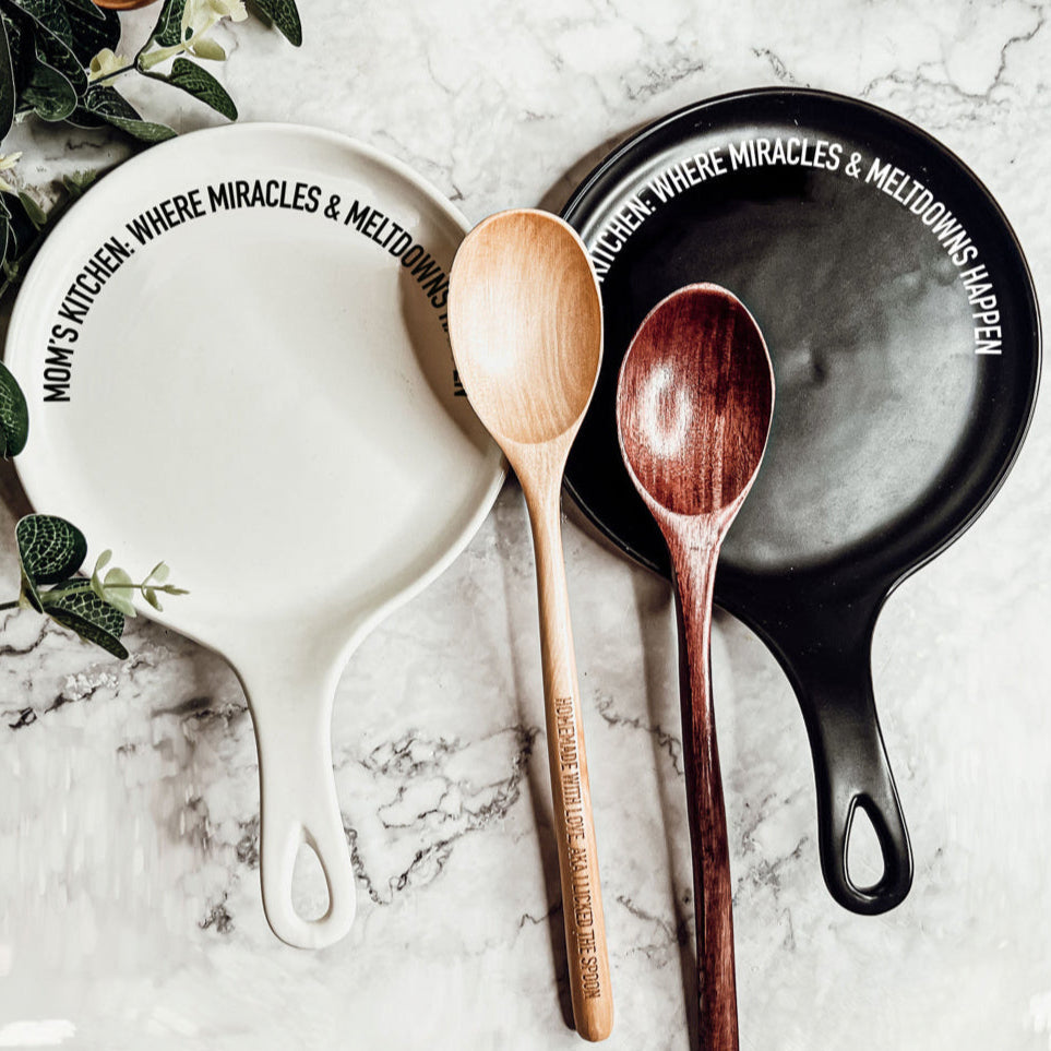 Porcelain Spoon Rest | Kitchen Command Center Decor