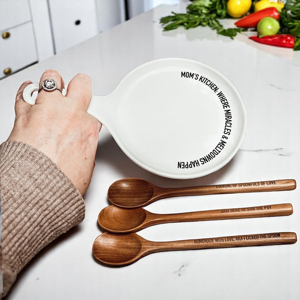 Porcelain Spoon Rest | Kitchen Command Center Decor