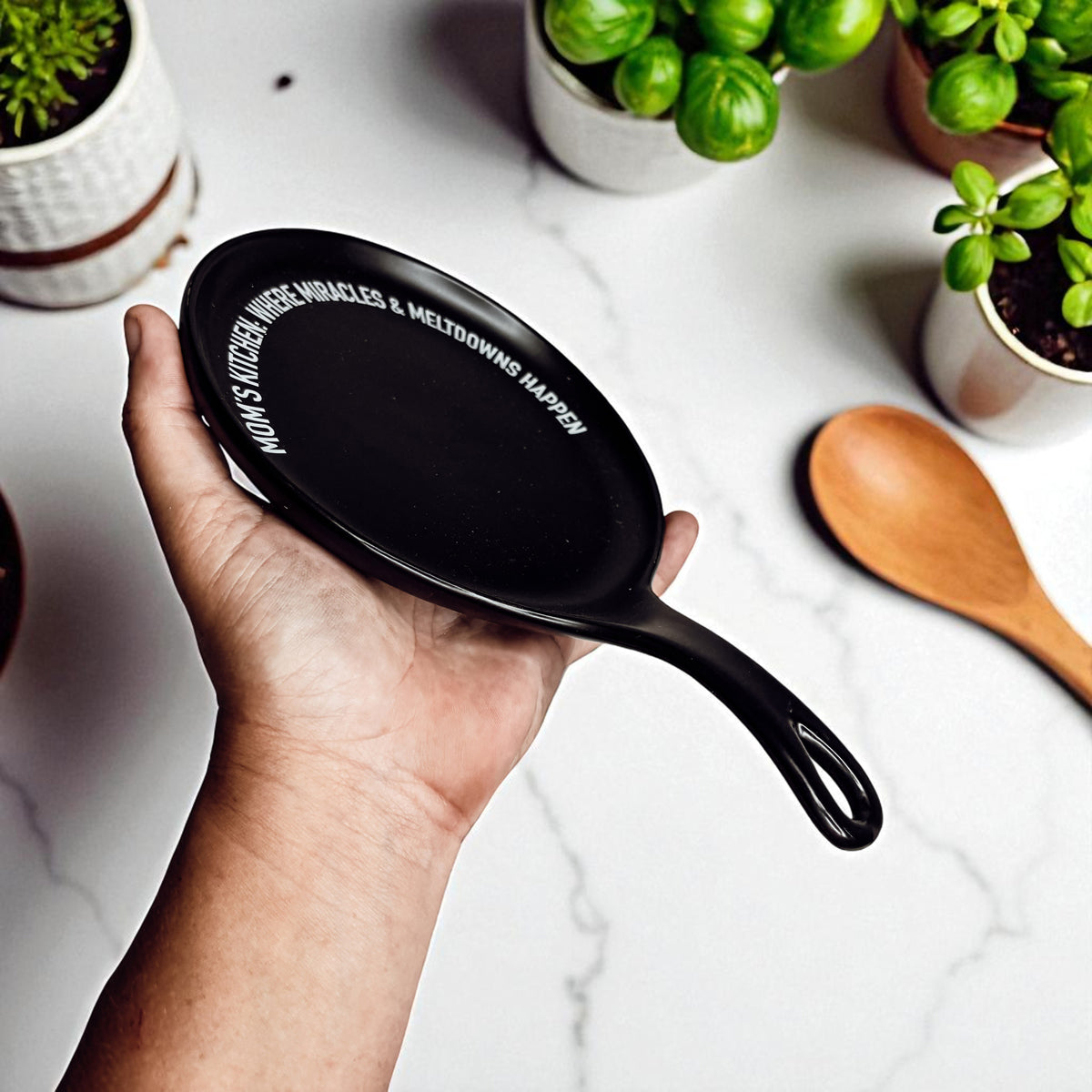 Porcelain Spoon Rest | Kitchen Command Center Decor
