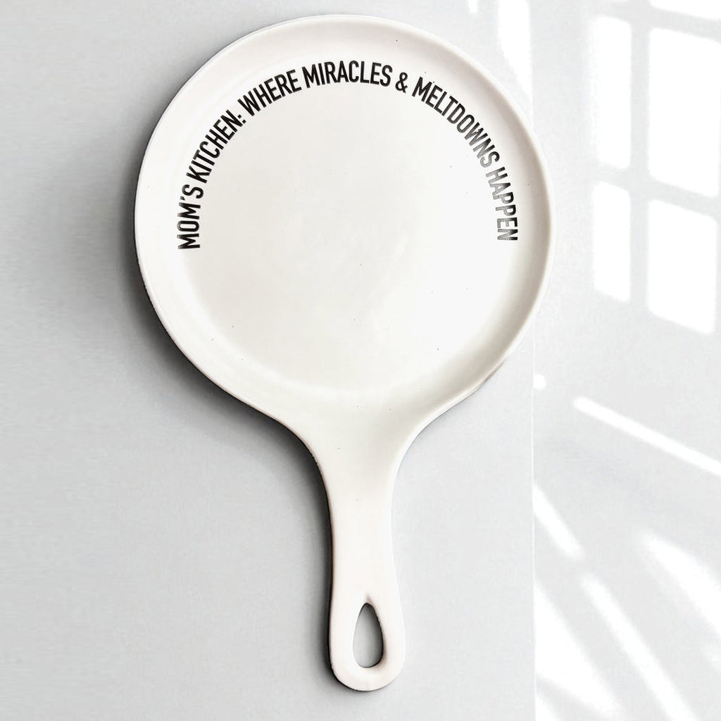 Porcelain Spoon Rest | Kitchen Command Center Decor